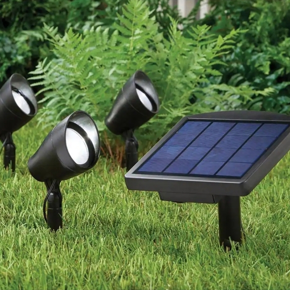 Hampton Bay Other - NEW in BOX Hampton Bay Solar LED 3-Head Solar Spotlight Kit